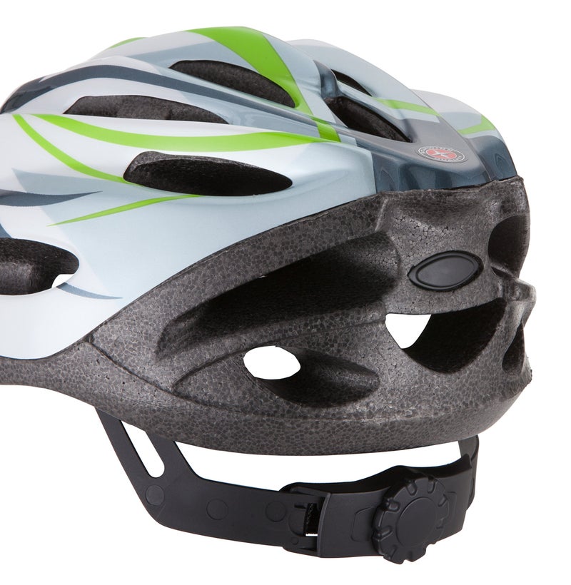Schwinn Traveler Bike Helmet for Adult Men and Women, Ages 14 and Up with Suggested Fit 52-58 cm, Dial Fit Adjustment, Detachable Visor, Bike and Cycling Accessories, White/Green - Image 2